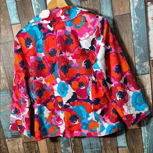 Rafaella Large Floral Multicolor Jacket - Picture 12 of 14